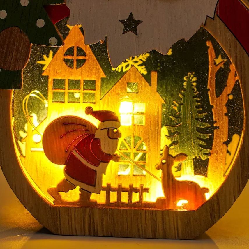 🔥Christmas hot sale--🎅⛄Santa Claus And Snowman Luminous Ornaments