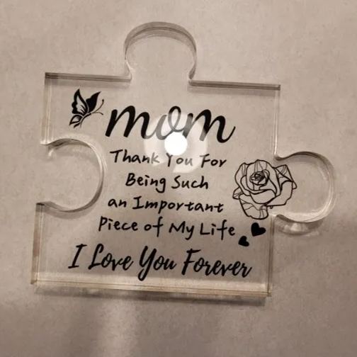 Puzzle Block Engraved Acrylic Gift🎁