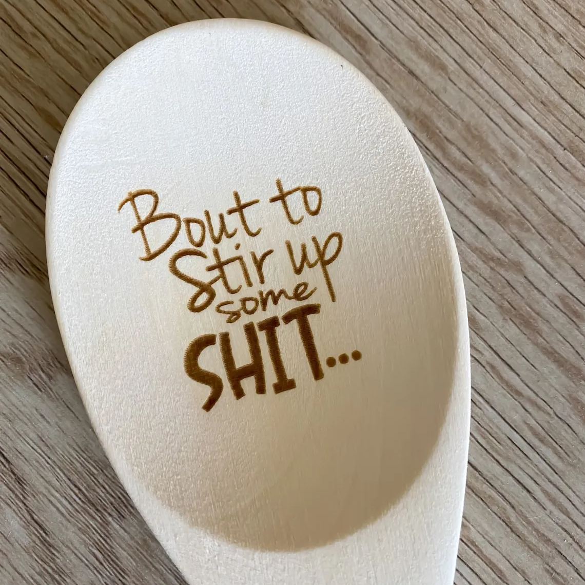 Laser Engraved Funny Wood Spoons🤣