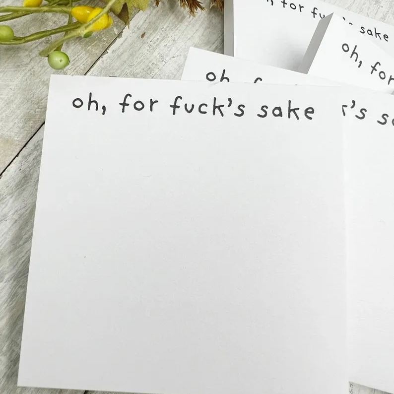 💝2023 CHRISTMAS GIFT - Fresh Outta Fucks Pad and Pen