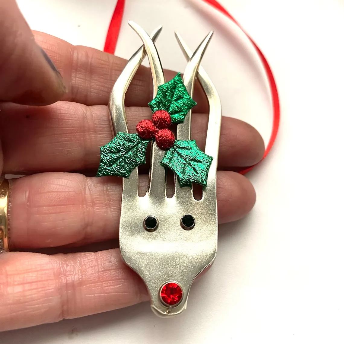🎁🦌Funny Fork Christmas Ornament