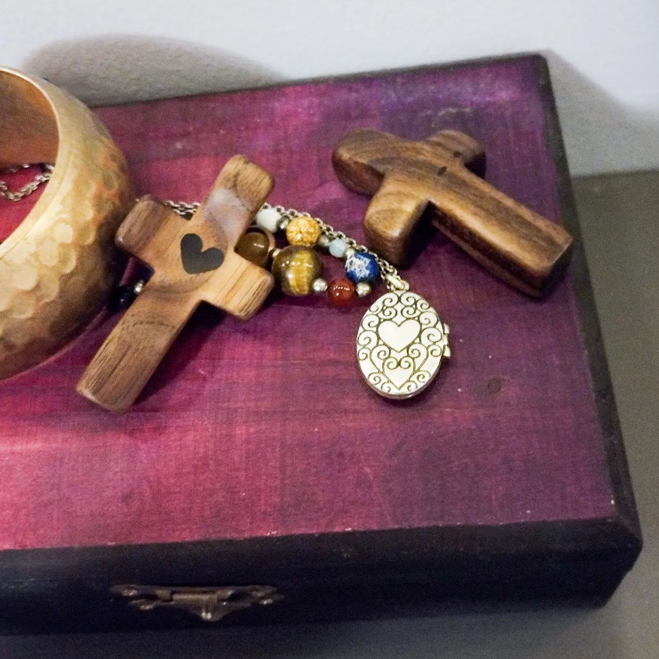 Cross My Heart-Handheld Wooden Cross