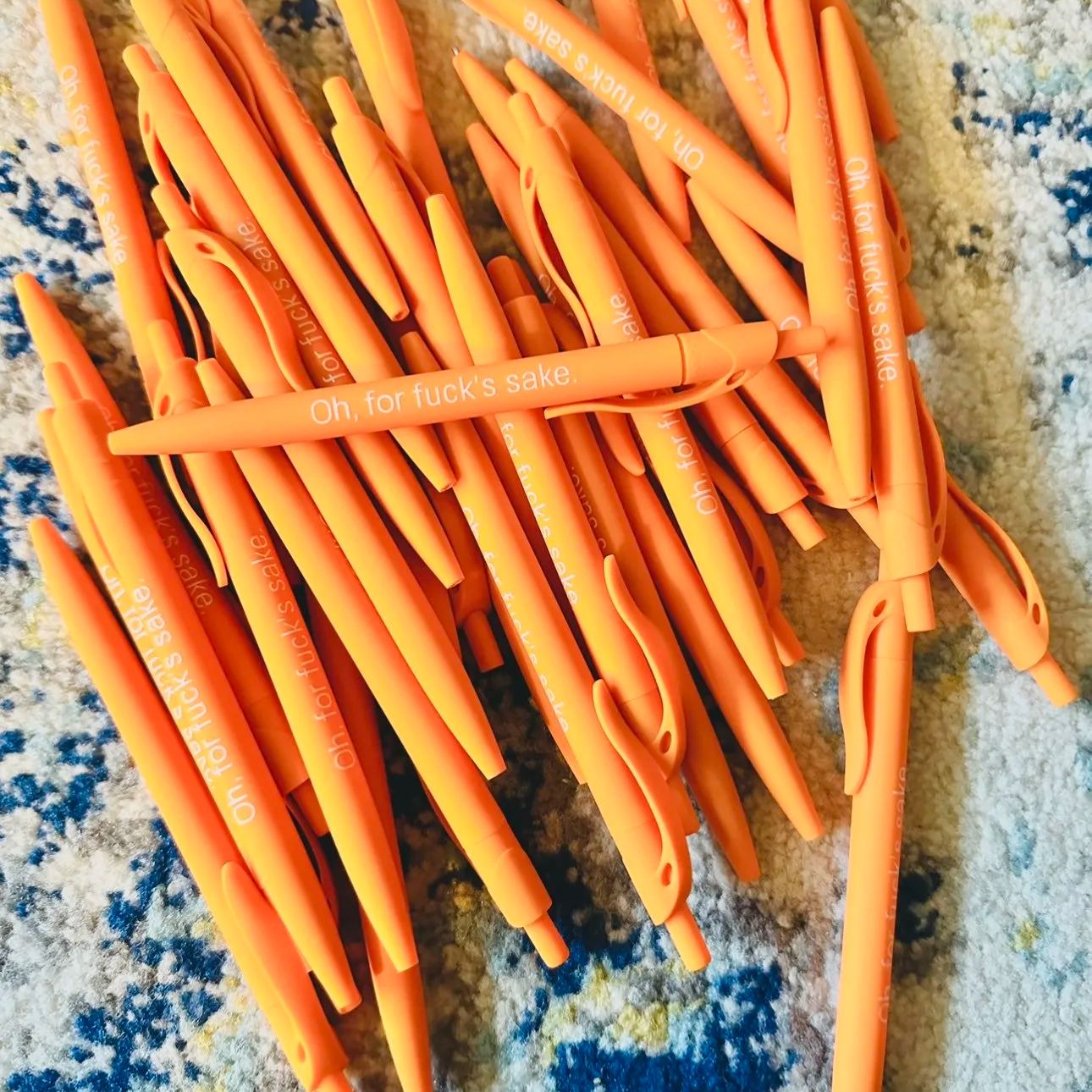 Funny Sleek Write Rubberized Pen-oh, for fuck's sake