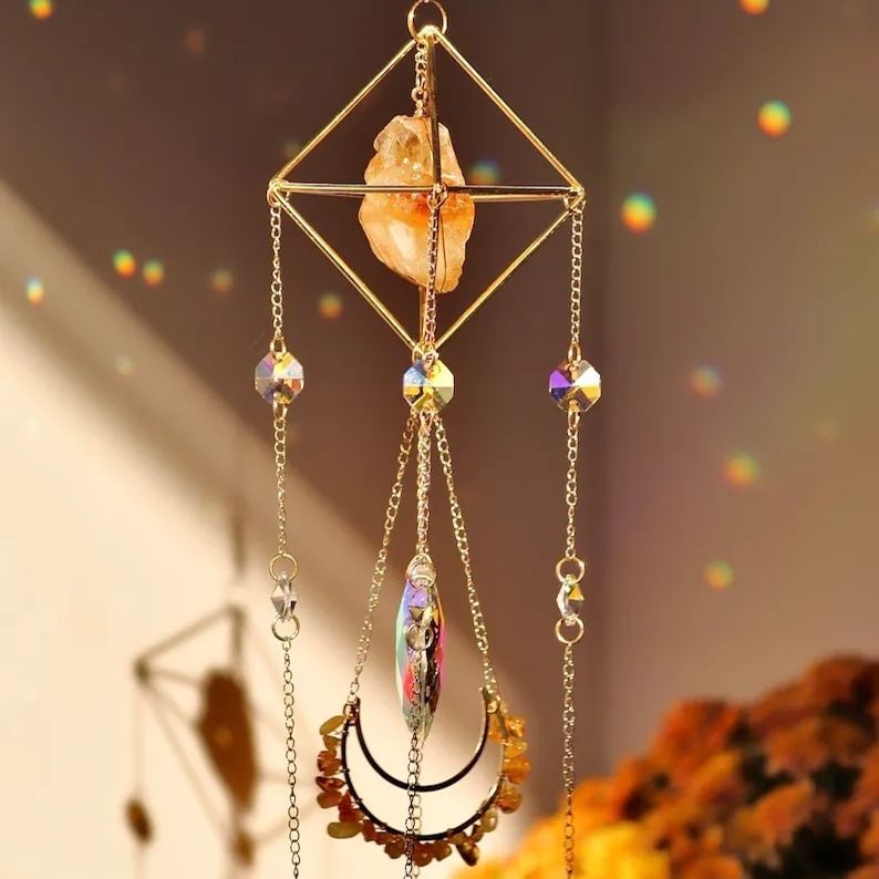 Pendant Crystal Stone Wind Chime