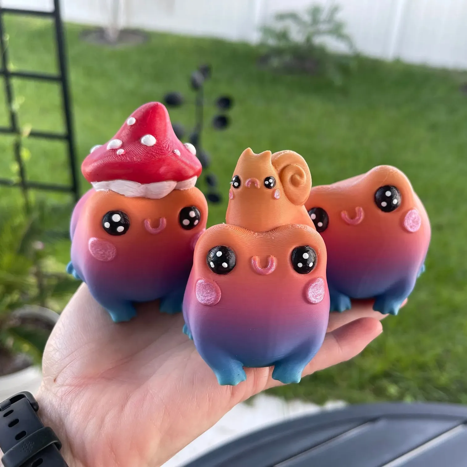 🐸3D Print Cute Butt Frog Set (3 PCS)