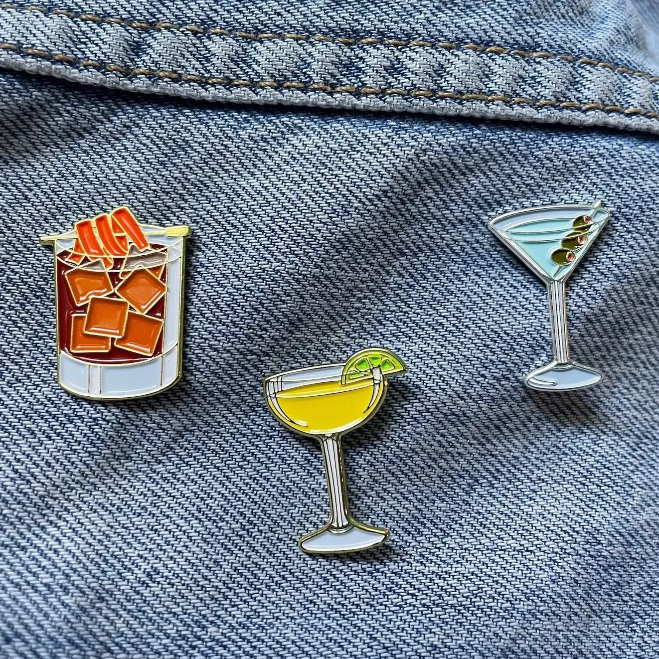 🍸Cocktail Enamel Pin✨