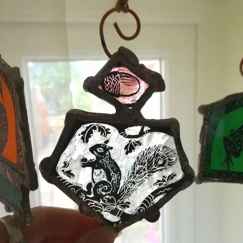 ✨STAINED GLASS LIGHT CATCHER☀️