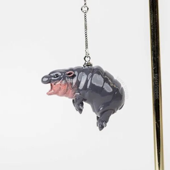 😍Moo Deng Hippo Earrings - Playful Charm in Every Detail