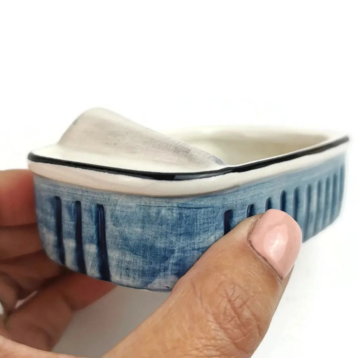 🎨Hand-Painted Ceramic Sardine Can Décor