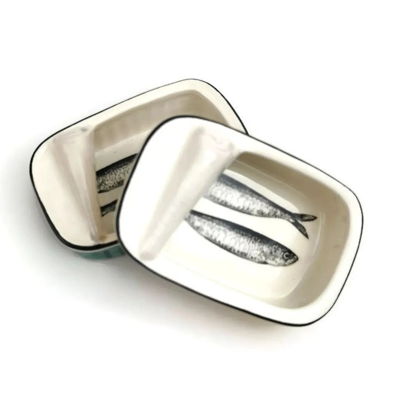 🎨Hand-Painted Ceramic Sardine Can Décor