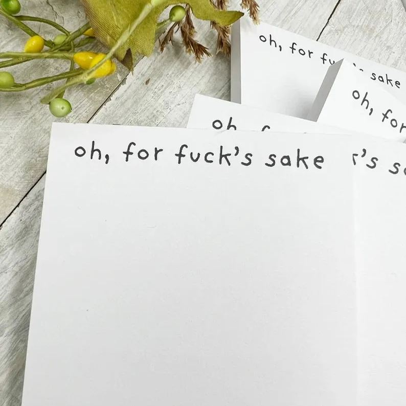 💝 Fresh Outta Fucks Pad and Pen