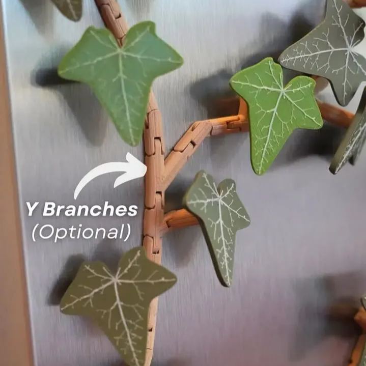 🍃 3D Printed Magnetic Ivy Faux Plant Fridge Magnet
