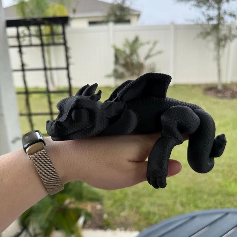 Sleeping Dragon Bookshelf Decor