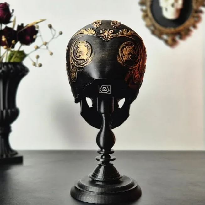 💀Gothic Baroque Victorian Filigree Skull🎁Buy 2 Free Shipping