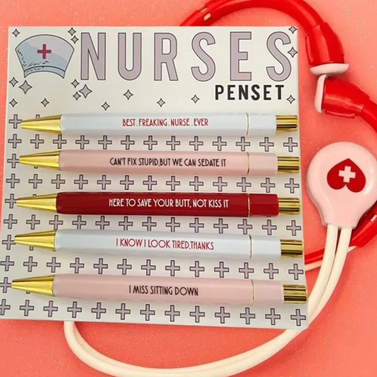 Funny Nurses Pens Set (set of 5)