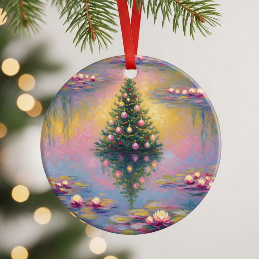 World Famous Paintings Inspired Christmas Ornaments Collection