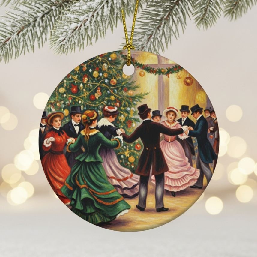 World Famous Paintings Inspired Christmas Ornaments Collection