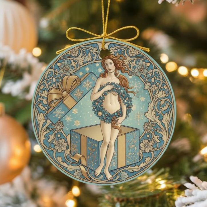World Famous Paintings Inspired Christmas Ornaments Collection