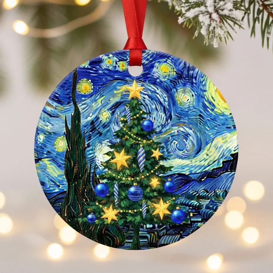 World Famous Paintings Inspired Christmas Ornaments Collection