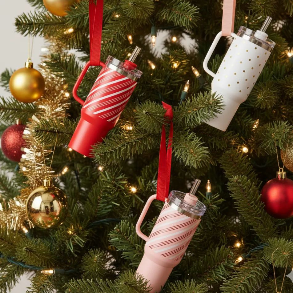 🔥CHRISTMAS HOT SALE🔥Cute Mini Tumbler Ornament Keychain 💸