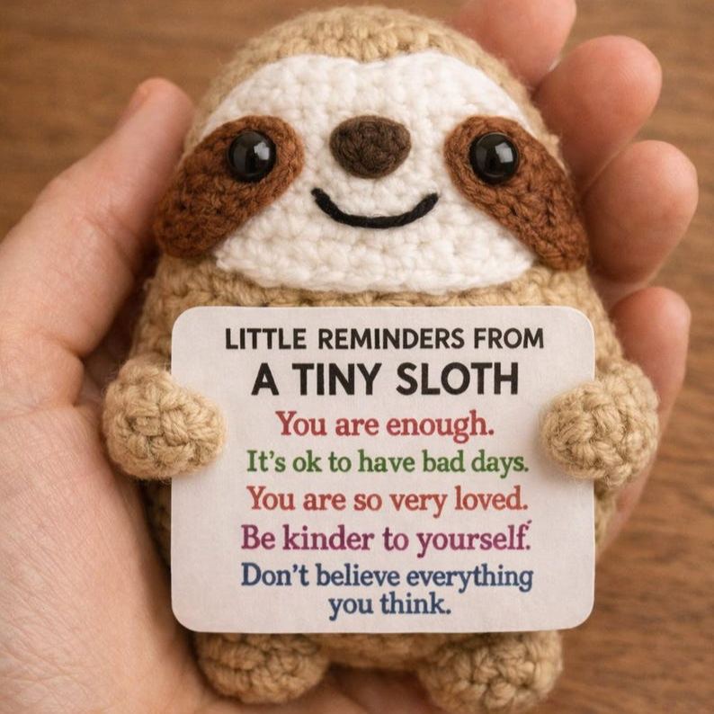 Positive Affirmation Tiny Sloth
