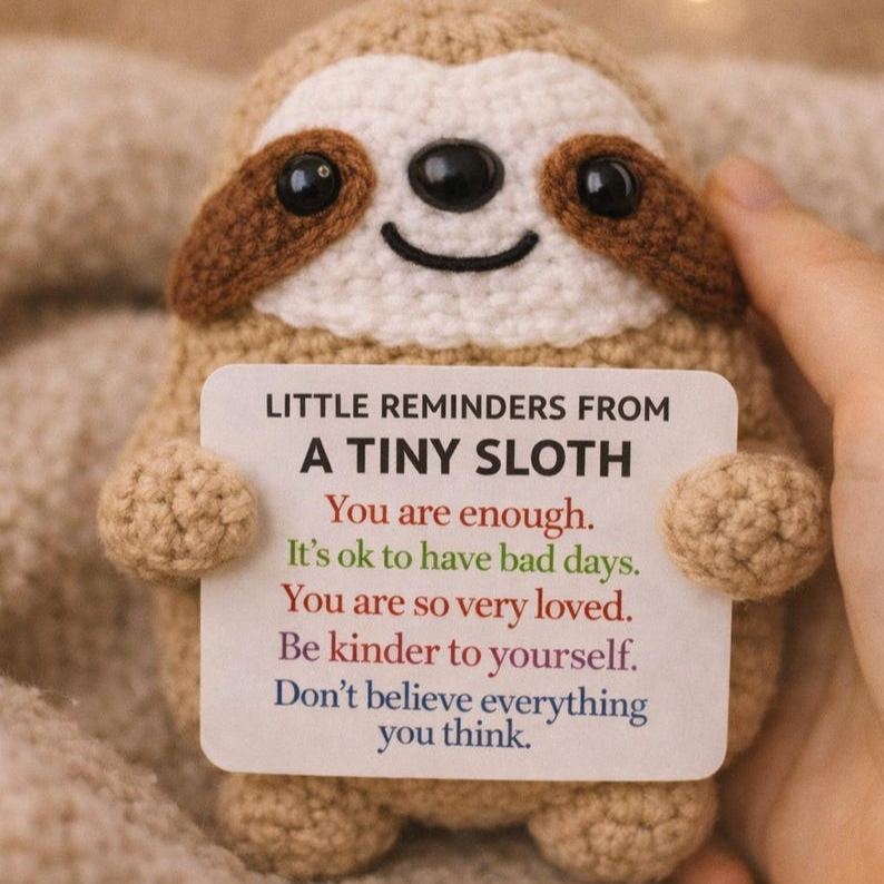 Positive Affirmation Tiny Sloth