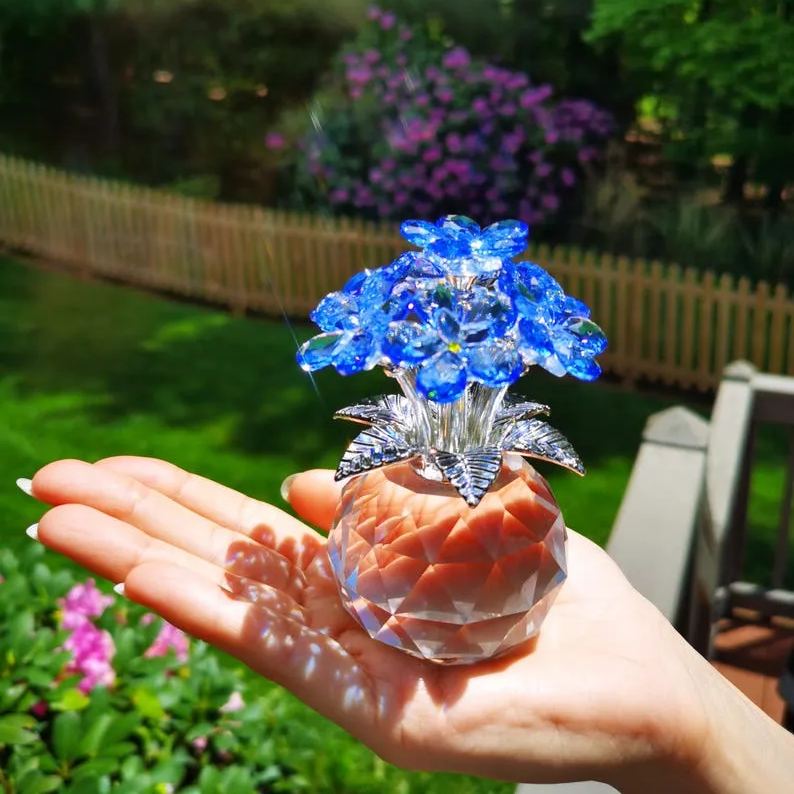Crystal Forget-Me-Not Flower Ornament