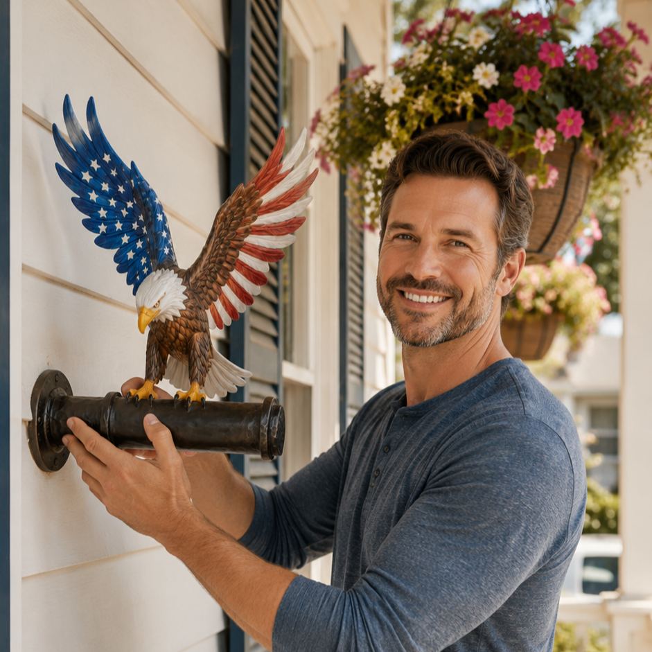 America 250th Anniversary Eagle Wall Lantern