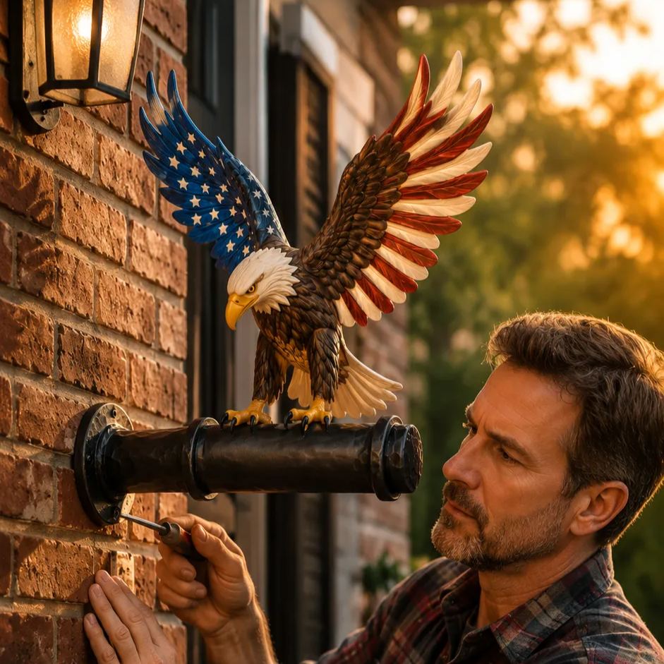 America 250th Anniversary Eagle Wall Lantern