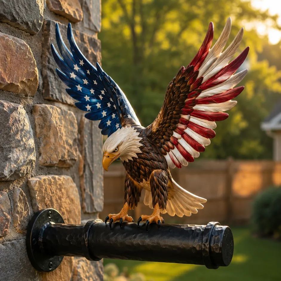 America 250th Anniversary Eagle Wall Lantern