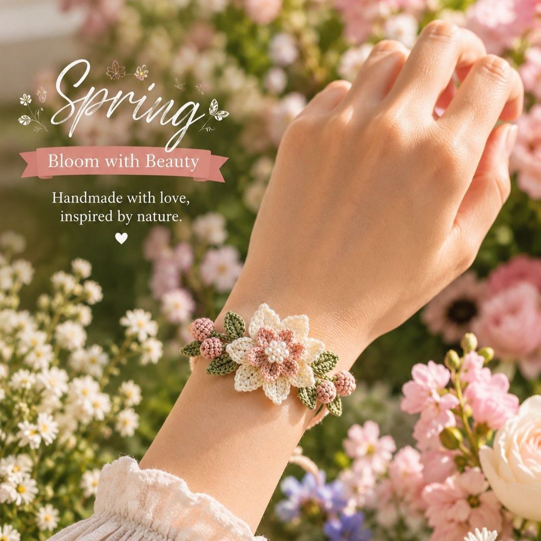 DIY Nature-Inspired Crochet Bracelet Kit