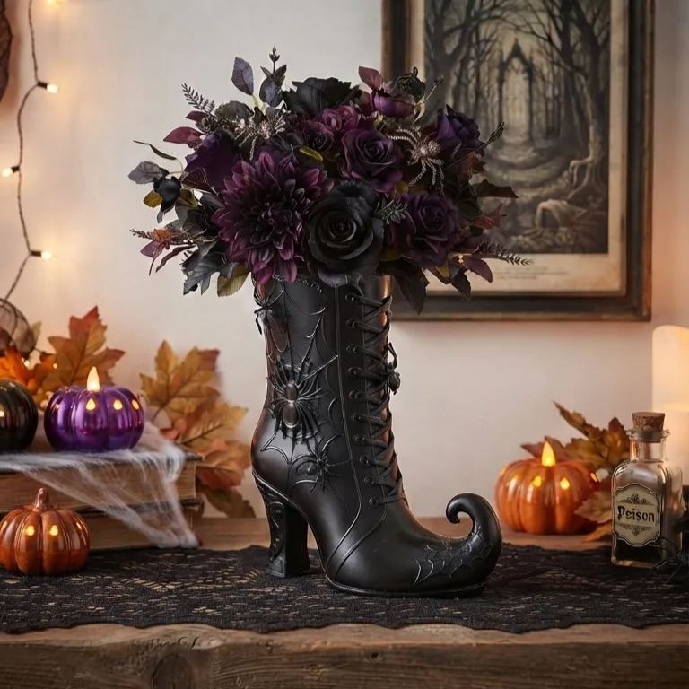 🧙‍♀️🔮Halloween Witch Boot Vase