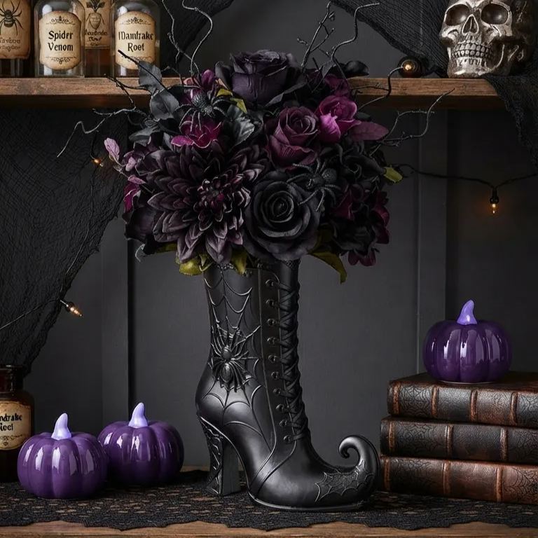 🧙‍♀️🔮Halloween Witch Boot Vase