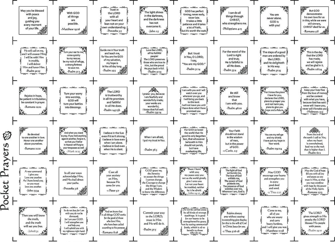 🔥LAST DAY 50% OFF - 🙏Pocket Prayers Fabric Panel — Faith-Inspired Fabric Squares for Quilting, Gifting & Daily Reminders💛
