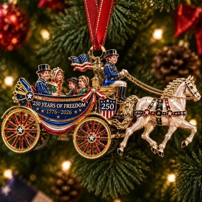 🇺🇸✨2026 250th Anniversary Christmas Ornament Collection