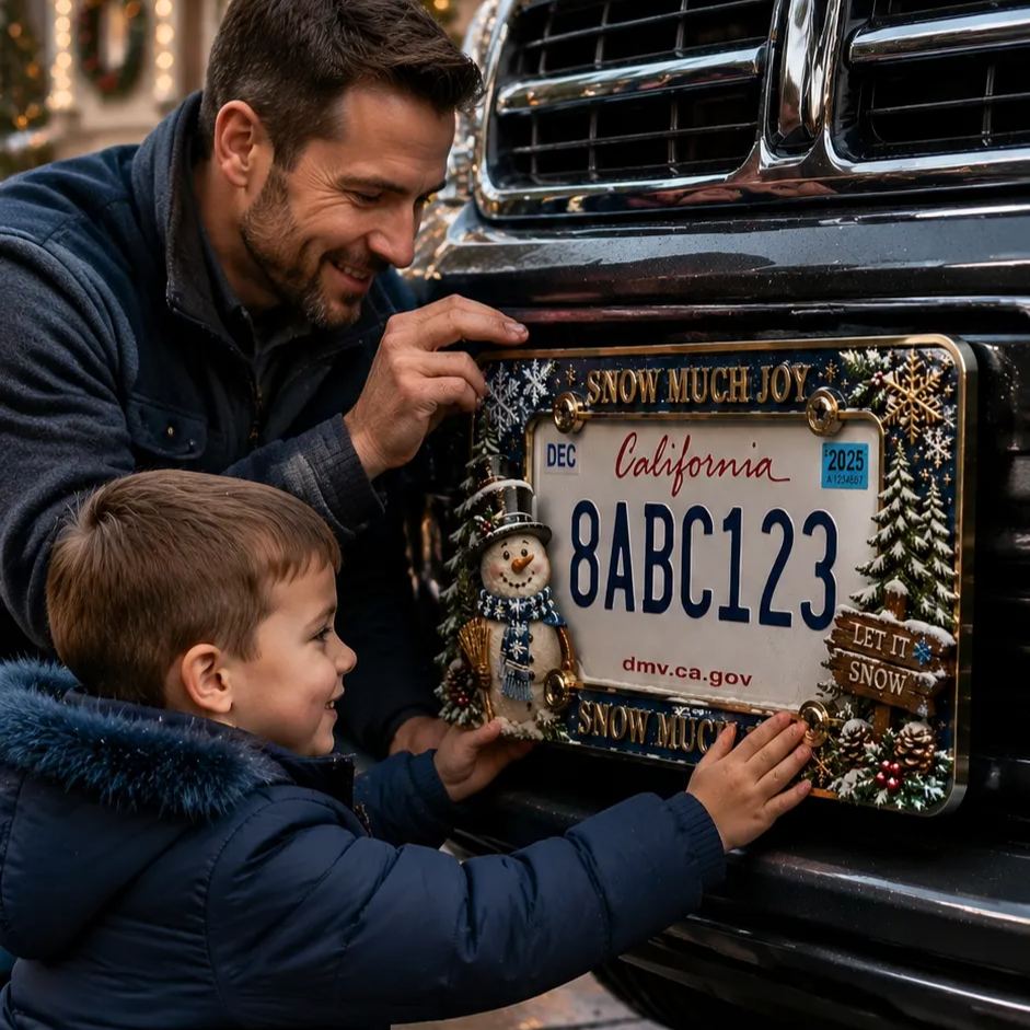 🎄 Christmas License Plate Frame