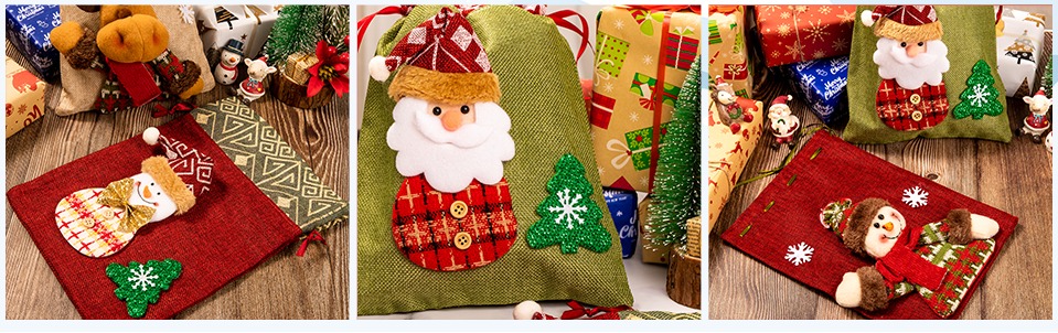 Drawstring Christmas Bags