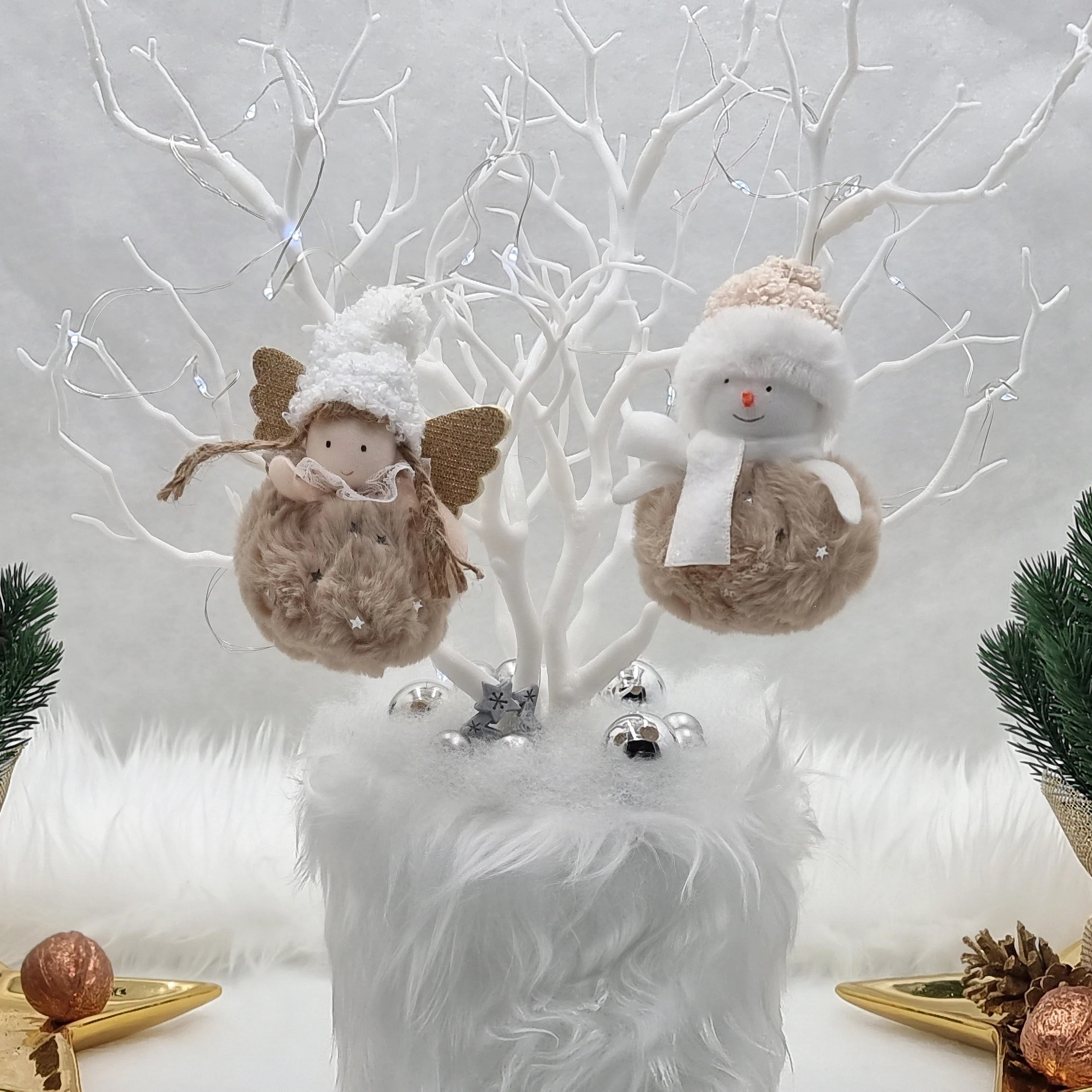 😇🧚‍♀️⛄Adorable Christmas Fairy wee doll ornament