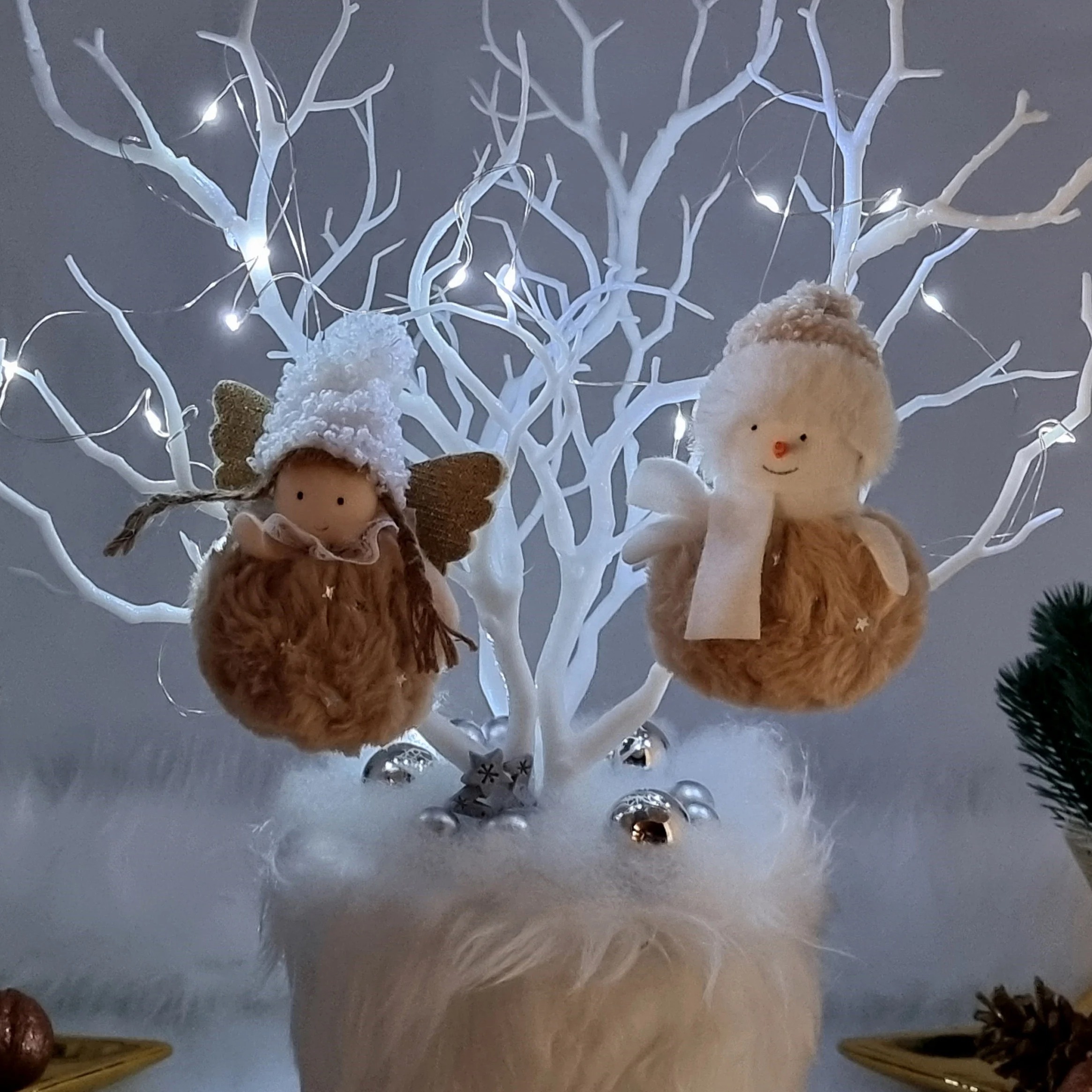 😇🧚‍♀️⛄Adorable Christmas Fairy wee doll ornament