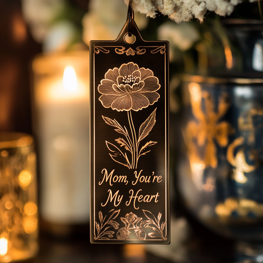 💖MomLove Floral Metal Bookmark