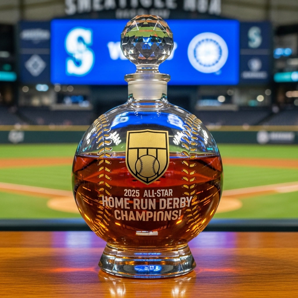 2025 MLB All-Star Champion Tribute Whiskey Bottle
