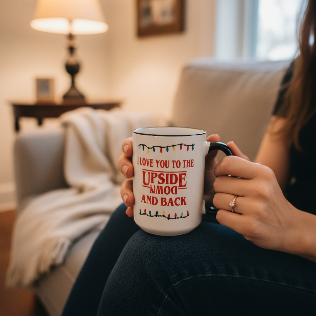 I Love You To The Upside Down Ceramic Mug