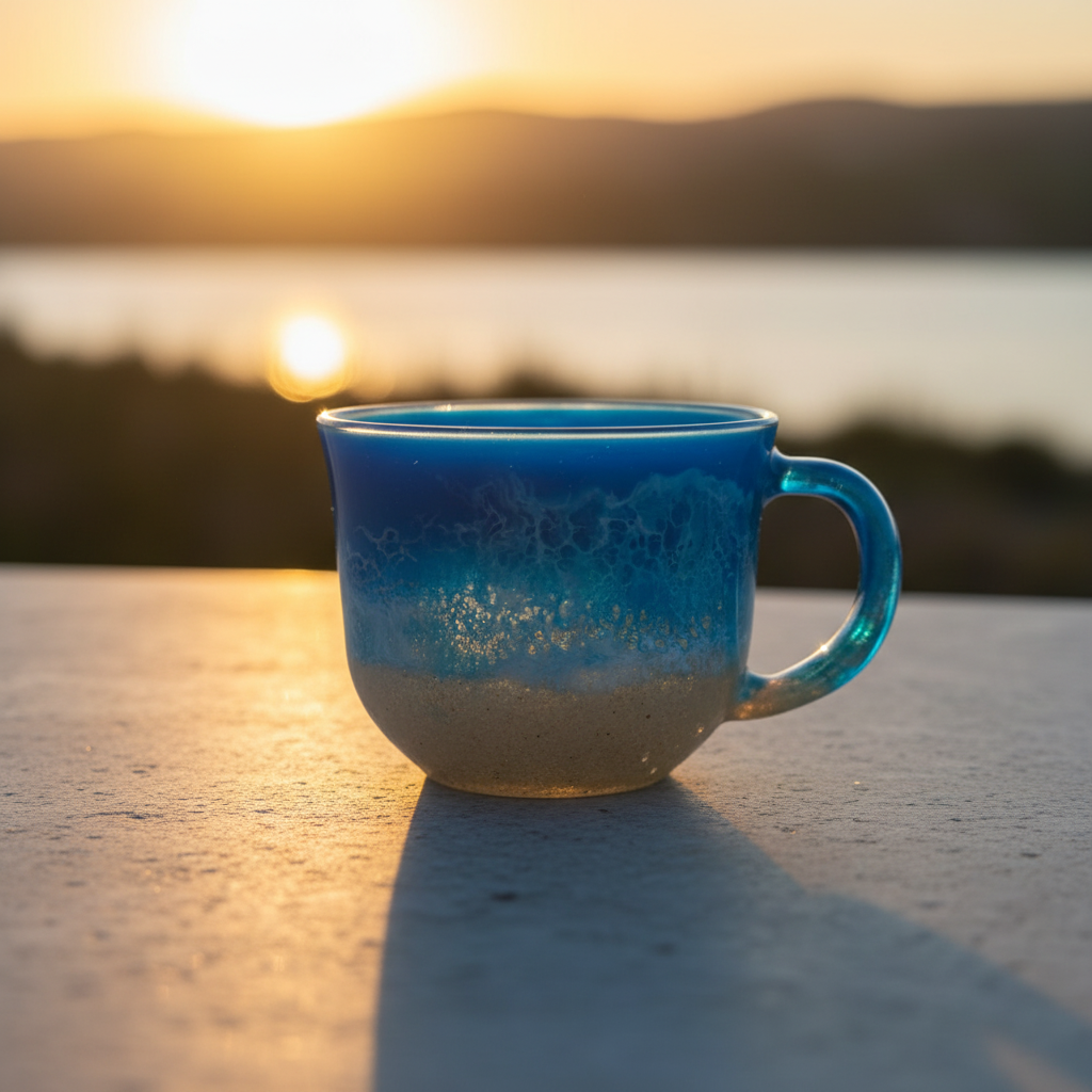Ocean Breeze Glass Mug