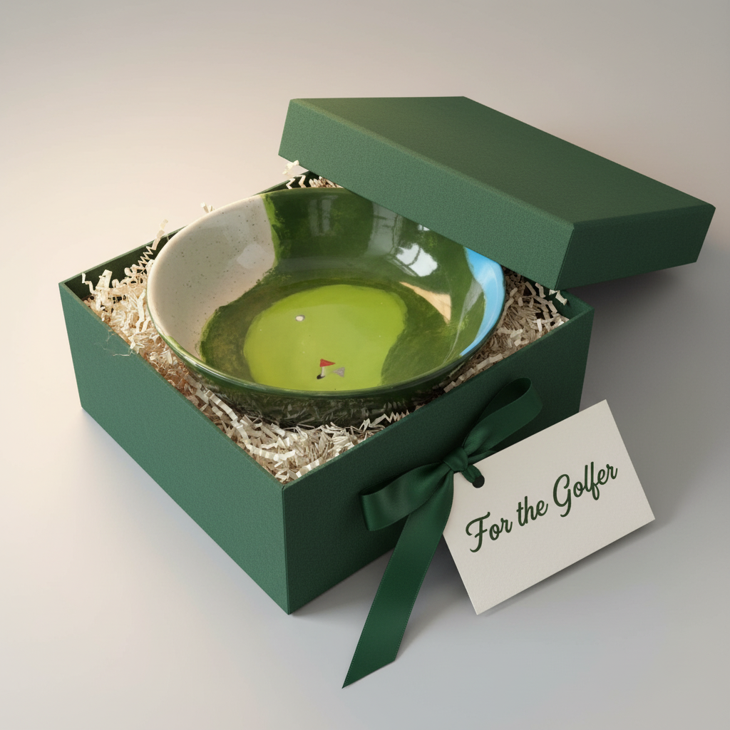 Hand-Painted Golf Bowl