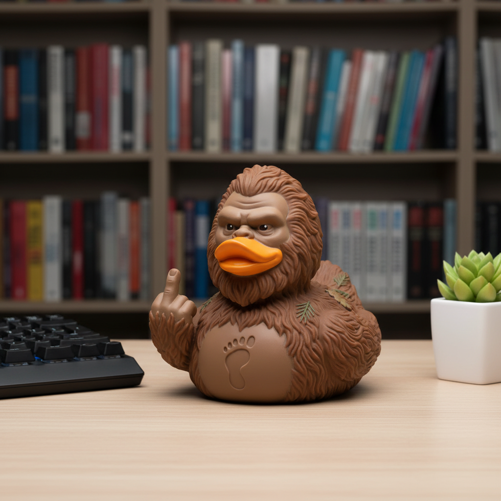 🐾 Legendary Bigfoot Duck Figure