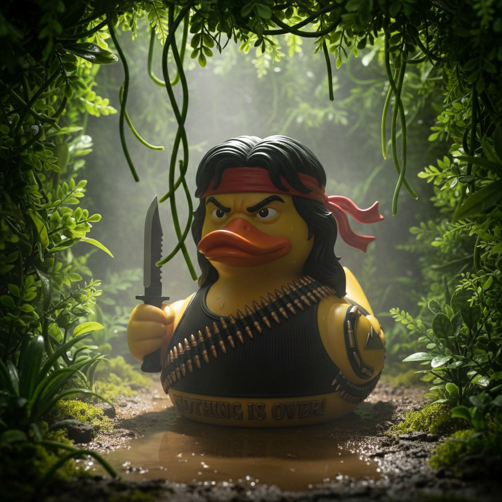 🩸🦆Nothing Is Over Duck Figurine