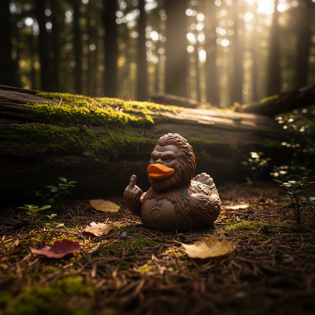 🐾 Legendary Bigfoot Duck Figure