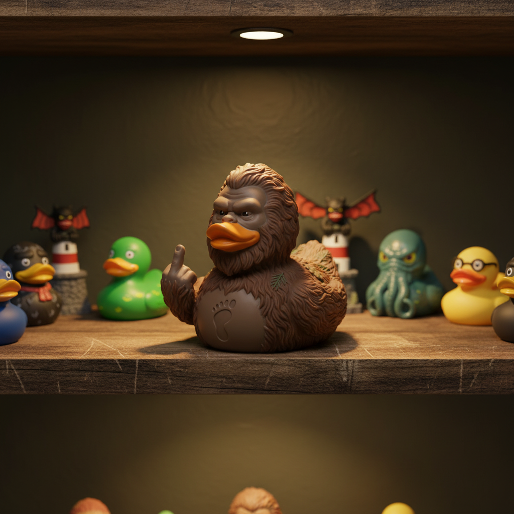 🐾 Legendary Bigfoot Duck Figure