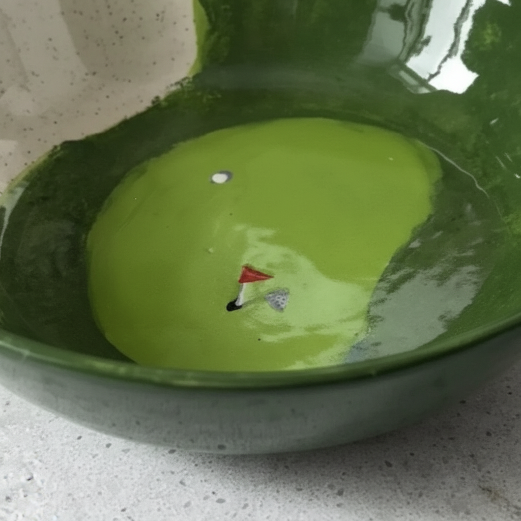 Hand-Painted Golf Bowl