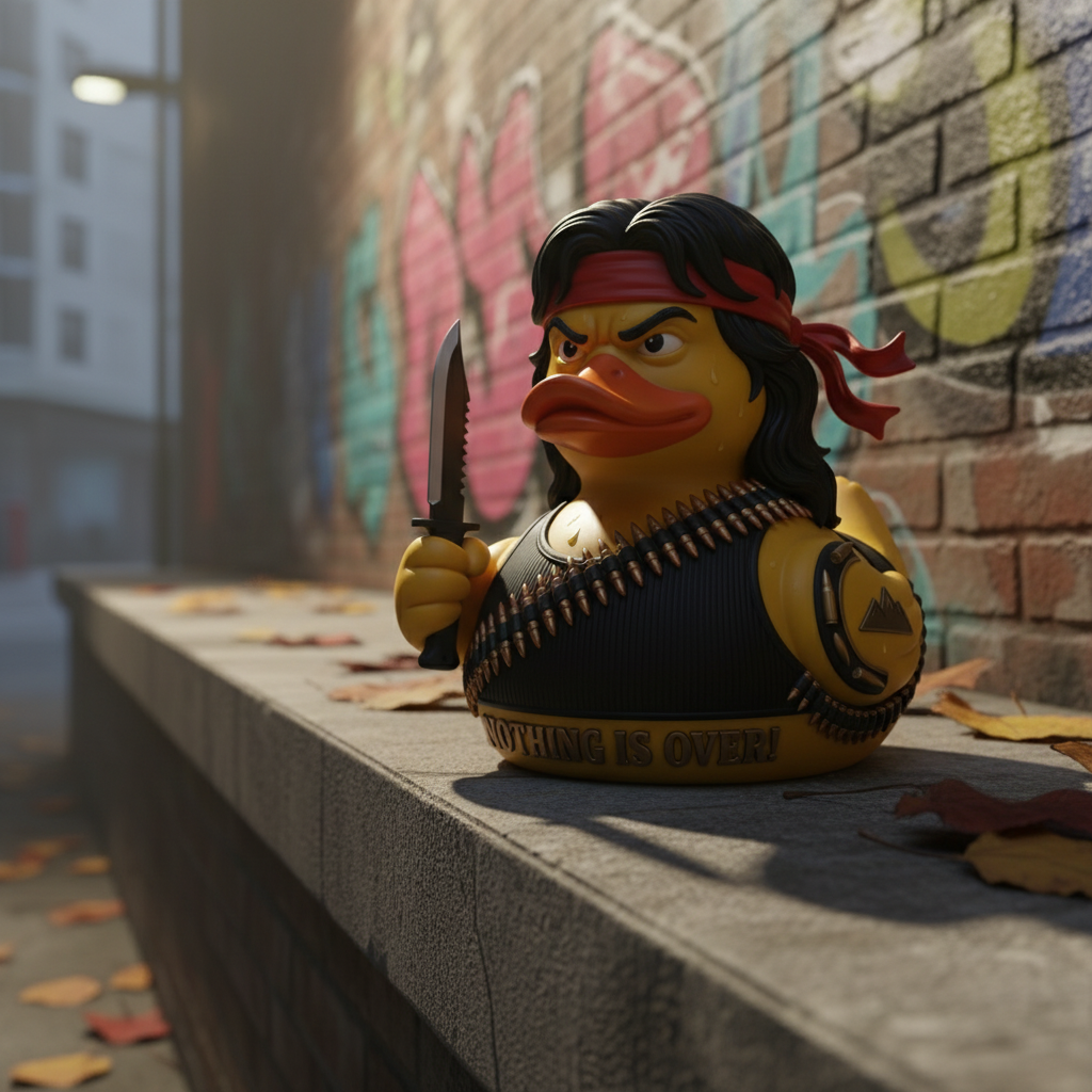 🩸🦆Nothing Is Over Duck Figurine